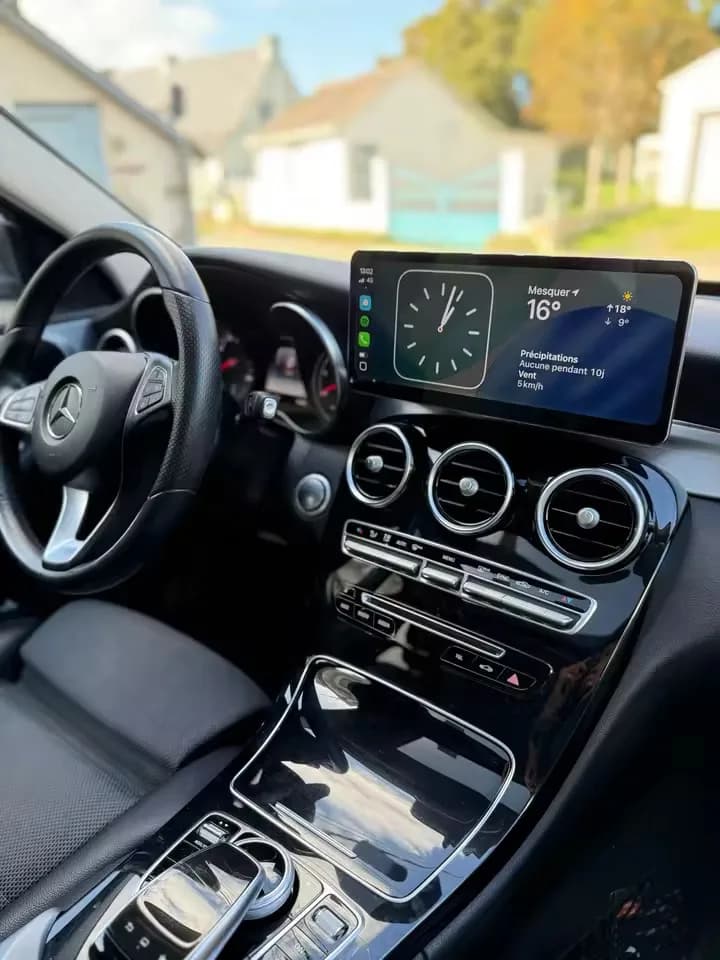 Écran CarPlay 12,3″ — Mercedes Classe C W205 / GLC / Classe V 2015-2019