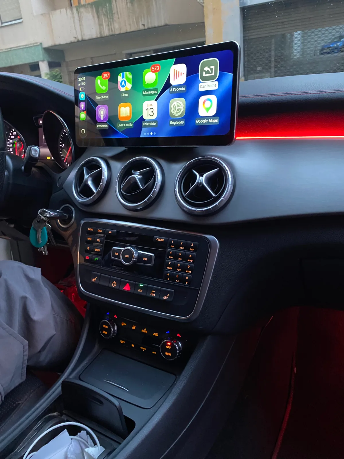 Écran CarPlay 12,3″ — Mercedes Classe A / B / GLA / CLA 2013-2019
