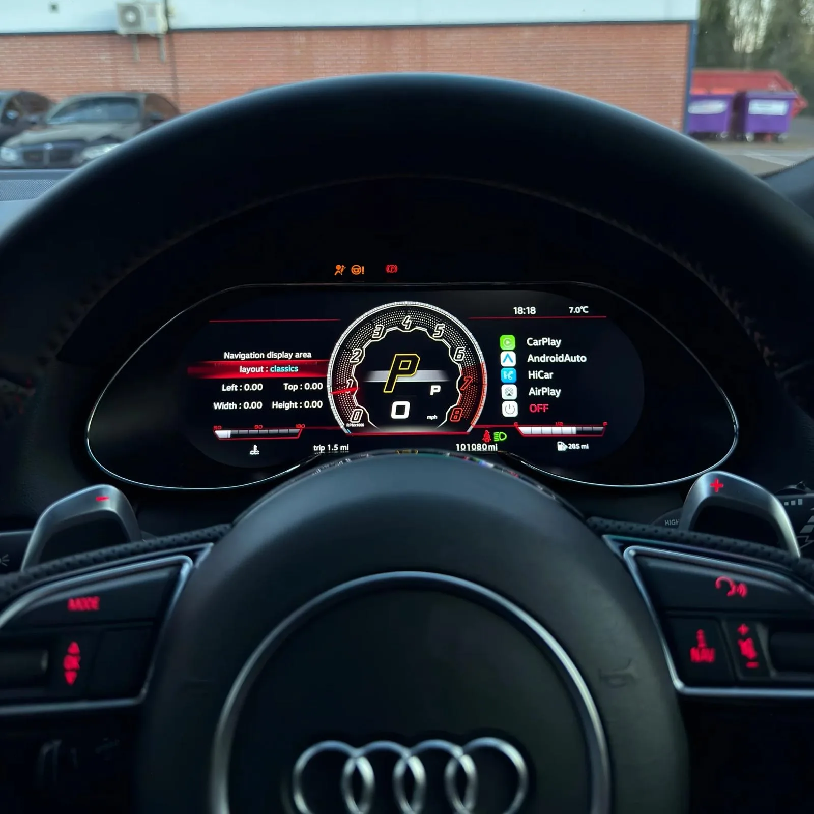 Compteur digital (Virtual Cockpit) — Audi Q5 / SQ5 2009-2018